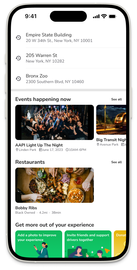 The Co-op App Home Mockup